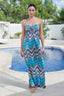 Strapless dress Myzithres - Ice blue