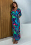Kimono dress Lotus Sorobon - Deep Turquoise