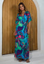 Kimono dress Lotus Sorobon - Deep Turquoise