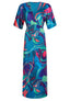 Kimono dress Lotus Sorobon - Deep Turquoise