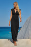 Kimono dress Natural - Black