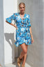 Jumpsuit mit Rüschen-Camisole - Blau