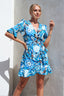 Jumpsuit mit Rüschen-Camisole - Blau