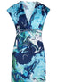 Kimono jurk Chikitu - Blauw