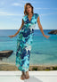 Kimono jurk Chikitu - Blauw