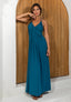 Halter jurk Natural - Teal