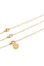 Ketting 3-laags Muntjes Gehamerd RVS - Goud