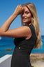 Kimono dress Natural - Black