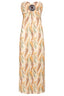 Strapless dress Keri - Yellow