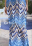 Strapless dress Myzithres - Ice blue