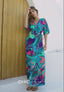 Kimono dress Lotus Sorobon - Deep Turquoise