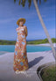 Maxi rok Palm - Caribbean Sunrise