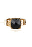 Ring Diamond - Gold Black