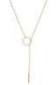 Ketting Lang RVS Cirkel Staaf - Goud