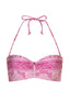 Bandeau bikini top Guna - Roze