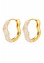 Oorbellen Celeste RVS - Beige
