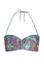 Bandeau bikini top Quetzal - Turquoise