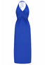 Halter jurk Natural - Cobalt