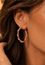 Oorbellen Solana RVS - Rose