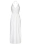 Halter jurk Natural - Wit