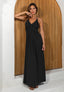 Halter dress Natural-Black