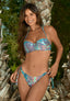 Bikini Quetzal Set - Bandeau top & Bottom & Pouchbag