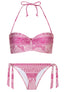 Bikini Guna Set - Bandeau top & Bottom & Pouchbag