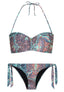 Bikini Quetzal Set - Bandeau top & Bottom & Pouchbag