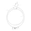 Necklace 2-layer Coins Stainless Steel - Silver