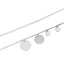 Halskette 2-lagig Coins Edelstahl - Silber