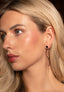 Oorbellen Elegant Gekruld RVS - Rose Goud Zwart