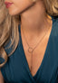 Ketting Lang RVS Cirkel Staaf - Goud