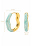 Oorbellen Celeste RVS - Turquoise