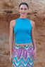 Top halter Natural - Zakynthos Blauw