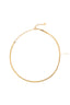 Chain Necklace Flat Links-Gold