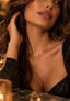 Kette Halskette Flache Links-Gold