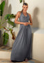 Halter dress Natural - Anthracite