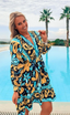 Kurzes Kleid Frangipani - Tealsun